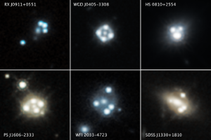 Six lensed quasars.