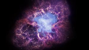 A composite image of the Crab Nebula.