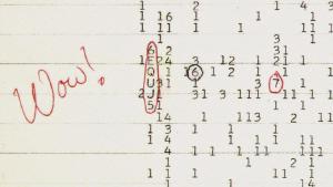 Printout of the Wow! signal.