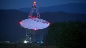 A view of the Green Bank Telescope.