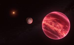 This illustration shows the system around the star CD-35 2722, with the newly found moon-like object at the center.