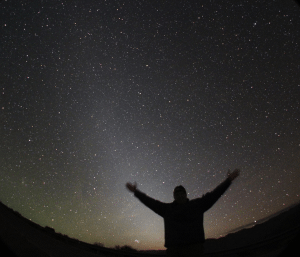 The Chilean sky with the Zodiacal light in the background.