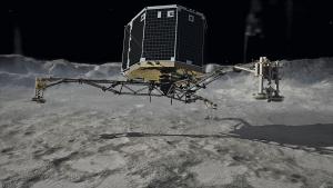 An artist view of the Philae lander.