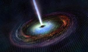 Artist impression of a new black hole.