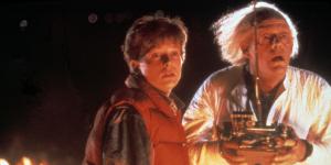Marty and Doc send the Delorean to the future.