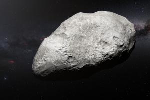 2004 EW95, seen in this artist view, may be a primordial asteroid.