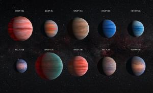 Some of the largest exoplanets compared.