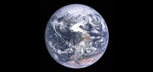 A view of Earth from space.