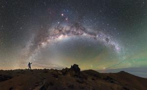 Standing beside the Milky Way.