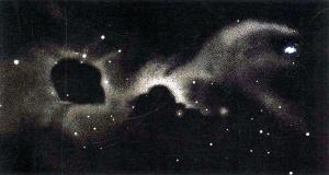 Figure of a dark nebula from Atlante Astronomico (1890).