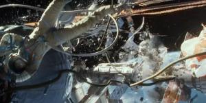 A scene from the movie *Gravity*.