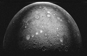 Radio image of the Moon.