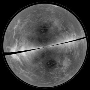 A radio map of Venus.