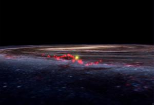 A wave structure of stellar nurseries in the Milky Way.