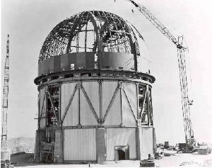Construction of the Blanco telescope.