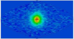 A neutrino image of the Sun.