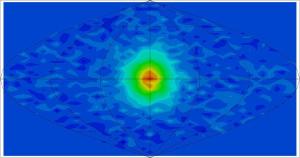A neutrino image of the Sun.