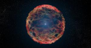 Artist's impression of a supernova remnant.