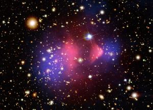 Dark matter in colliding galaxies like the Bullet Cluster show us how dark matter behaves.
