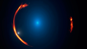 Dwarf dark galaxy hidden in ALMA gravitational lens image.