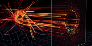 How strongly lensed light creates a photon ring.