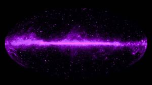 A gamma ray image of the Milky Way.