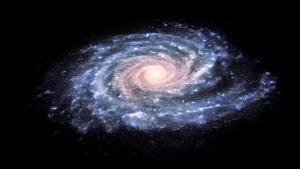Artist view of the Milky Way galaxy.