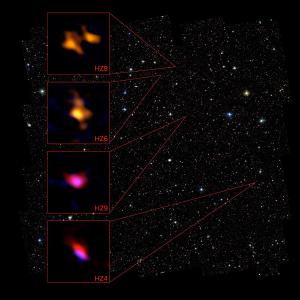 Ionized carbon seen in early galaxies.