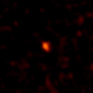 The faint, millimeter-wavelength glow of DeeDee, as seen by ALMA.