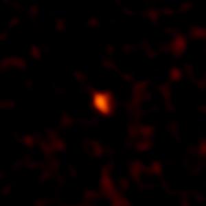 The faint, millimeter-wavelength glow of DeeDee, as seen by ALMA.