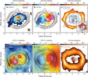 Images of the debris ring of GG Tau-A.