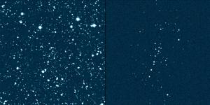 Uma3/U1 (right) is a bound group of stars hidden within a deep sky image (left).