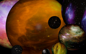 An artistic rendering of the multiverse.
