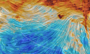 A patch of southern sky as seen by the Planck satellite.