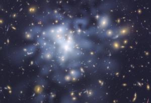 Dark matter map in Galaxy Cluster Abell 1689.