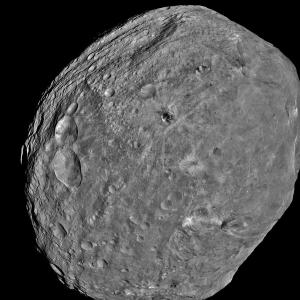 Vesta as seen by the Dawn probe.