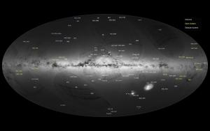 An all-sky view of stars in our Galaxy – the Milky Way – and neighbouring galaxies, based on the first year of observations from ESA’s Gaia satellite.
