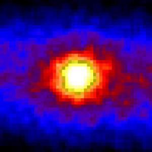 A neutrino image of the Sun.