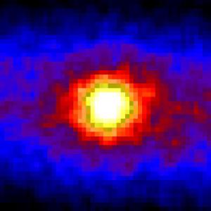 A neutrino image of the Sun.