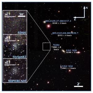 The dark matter dwarf galaxy known as Nube.