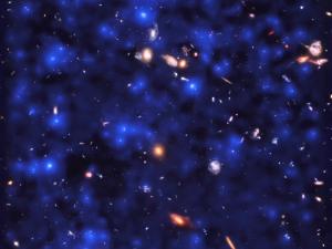 The early Universe as seen by the MUSE spectrograph on ESO’s Very Large Telescope.