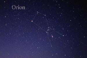 Orion in the night sky.