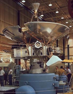 Pioneer 10 under construction in 1971.
