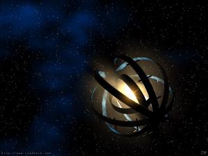 Illustration of a hypothetical Dyson structure.