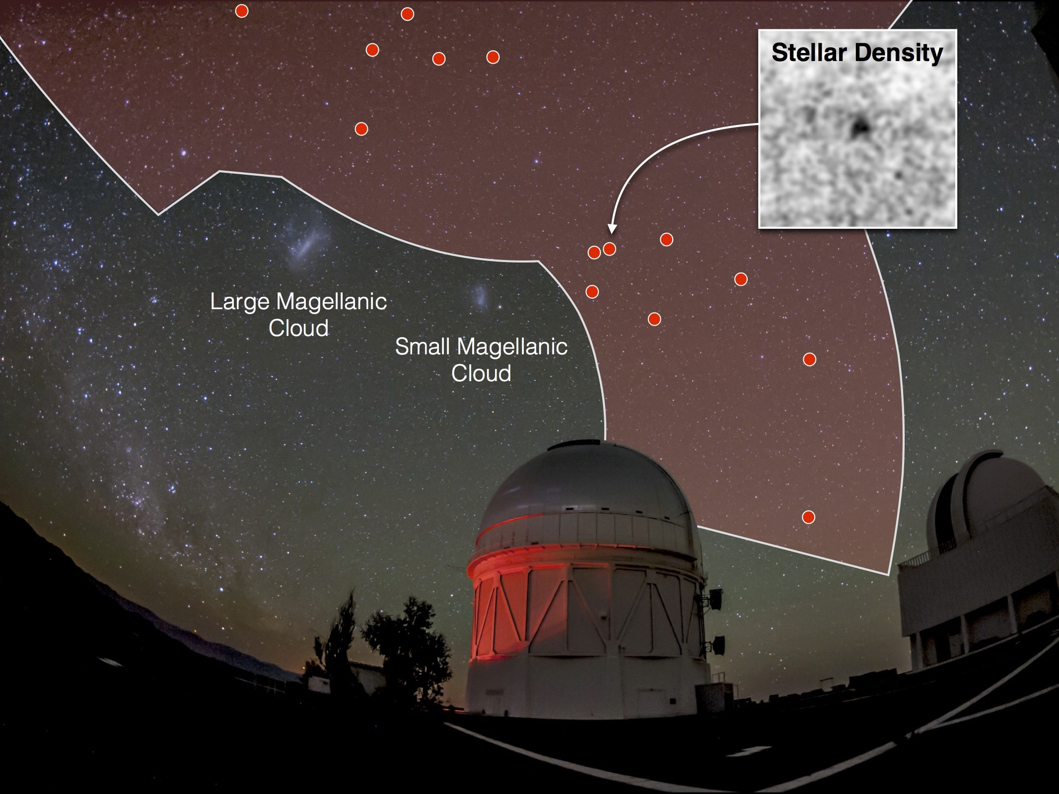 Dwarf galaxy candidates found by the Dark Energy Survey.