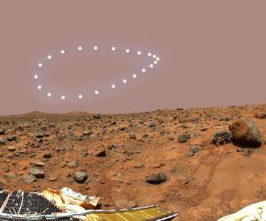 The analemma for Mars is more egg-shaped.