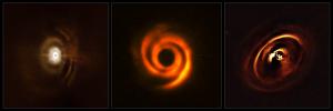 Three protoplanetary disks captured by ESO’s Very Large Telescope.