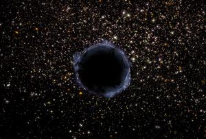 Artist image of a black hole.
