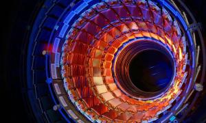 The Compact Muon Solenoid Detector on the LHC.