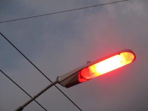 Low pressure sodium lights are often used in protected dark sky regions.